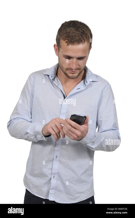 Man Texting Hi Res Stock Photography And Images Alamy