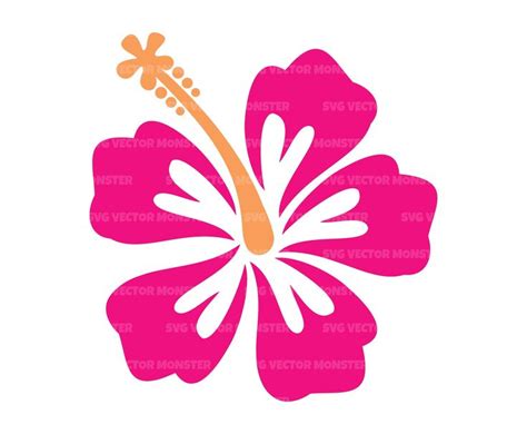 Vector Cut Files Vector File Flower Svg Digital Cut File Tropical