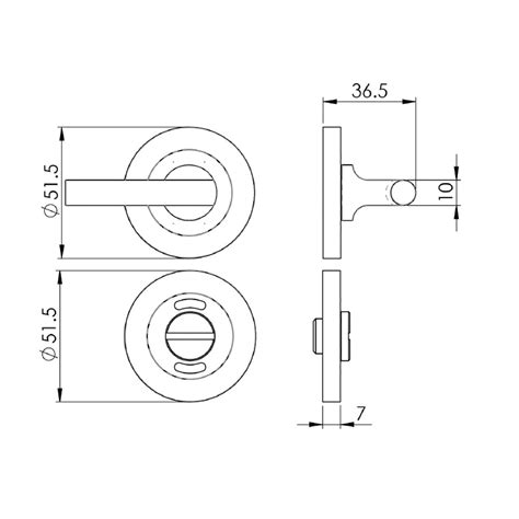 Carlisle Brass Eurospec Steelworx Swl Disabled Round Thumbturn Mm