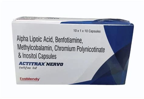 Acititrax Nervo Alpha Benfotiamine Methylcobalamin Capsule Mg At