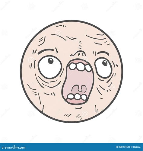 funny cartoon character draw stock vector illustration  creative