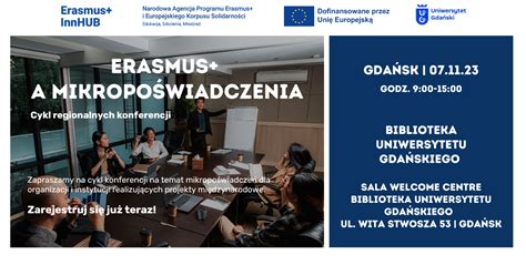 Erasmus a mikropoświadczenia spotkanie informacyjne w Gdańsku