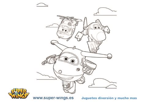 Plantilla Para Colorear Personajes Serie Super Wings