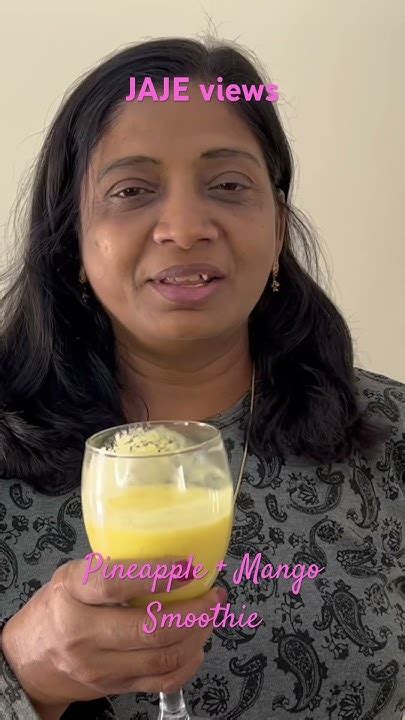 Healthy Pineapple Mango Smoothie Shorts Yummy India Tamil Uae