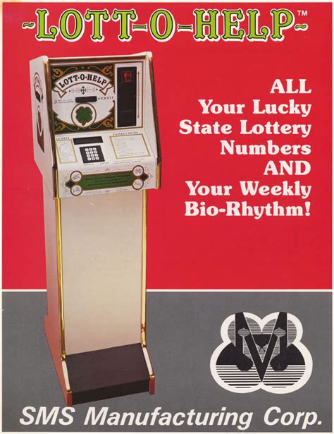 Lott O Help Sms Manufacturing Corp Arcade Game Usa The Arcade Flyer Archive