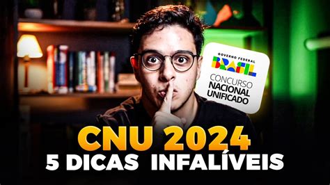 CONCURSO CNU 2024 l 5 dicas INFALÍVEIS p essa PROVA YouTube