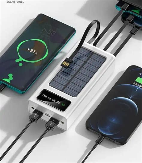 Sep Aumoon Portable Solar Charger Waterproof Solar Panel Power Bank