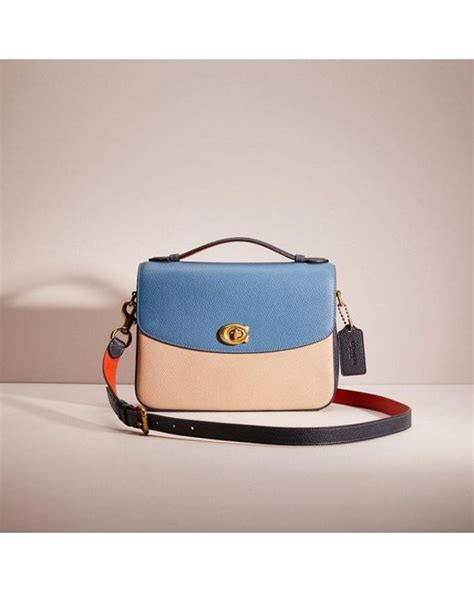 Coach Restored Cassie Crossbody In Colorblock In Blue Lyst