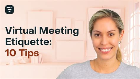 Virtual Meeting Etiquette 10 Tips Youtube