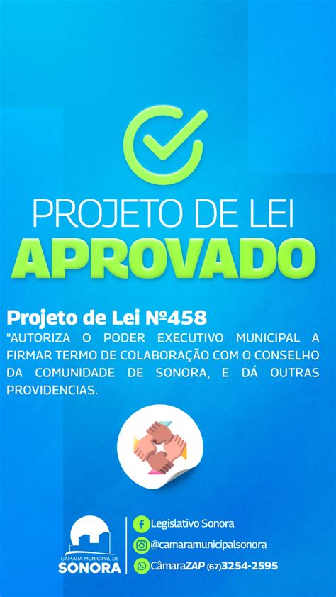 Projeto De Lei Nº 453 Câmara Municipal De Sonora