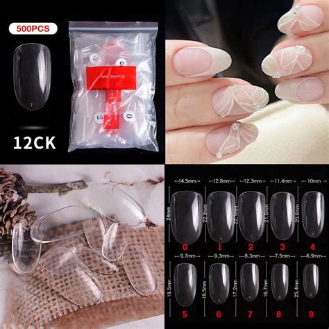 12# Short Round Nail Tips (500pcs/Packet)