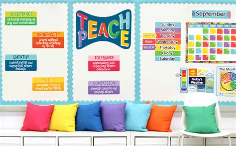 Carson Dellosa One World Teach Peace Bulletin Board Set 11 Pieces