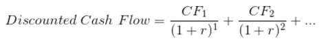 Formula For Discounted Cash Flow