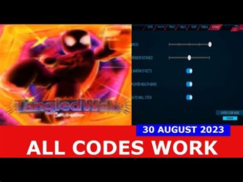 ALL CODES WORK BUG FIXES Tangled Web Chronicles Spider Man