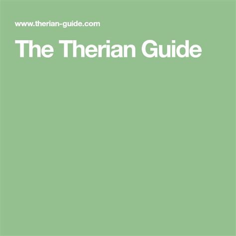 The Therian Guide