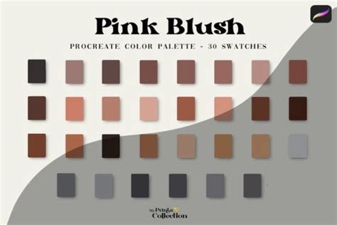 Pink Blush Procreate Color Palette Graphic By Myprintscollection