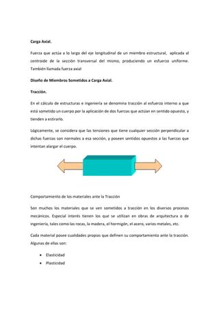 Diseño de miembros sometidos a carga axial PDF