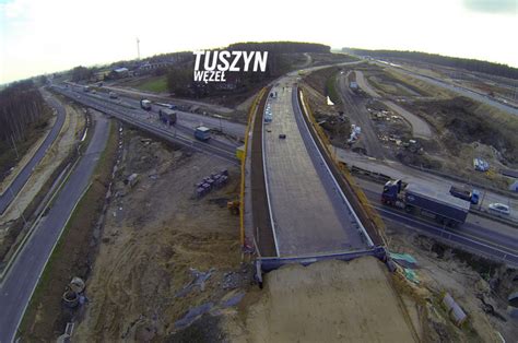 Autostrada A1 ze Strykowa do Tuszyna obwodnica Łodzi Wizyta na