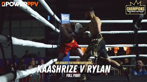 INFLUENCER BOXER KOS HIS OPPONENT Kaashrize V Rylan FULL FIGHT