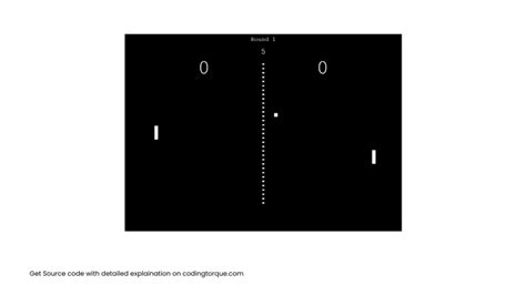 Pong Game Using HTML CSS And JavaScript Coding Torque