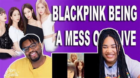 Blackpink Being A Mess On Vlive Reaction Youtube