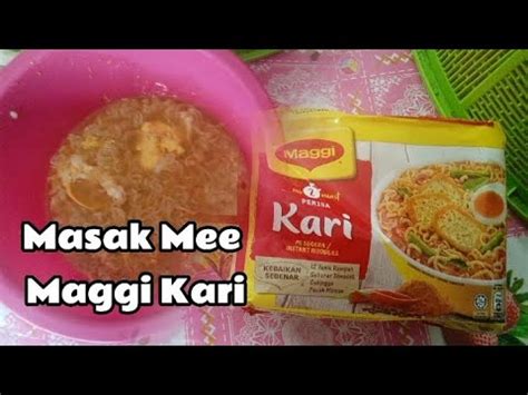 Masak Mee Maggi Kari Telur Simple Youtube