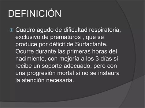 Sindrome De Distrés Respiratorio Neonatal Ppt