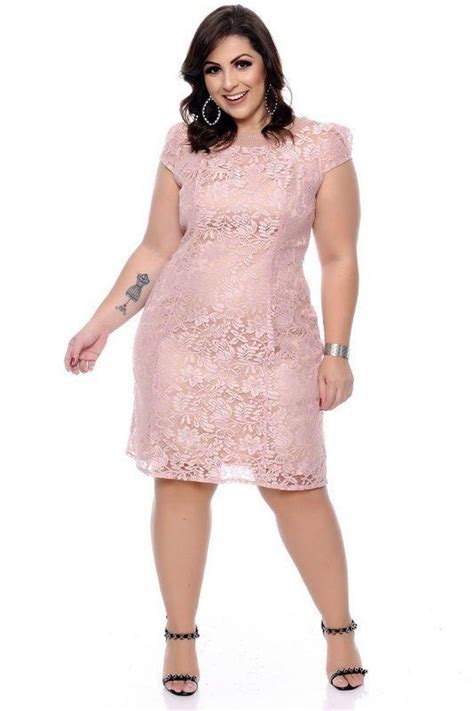 Dress Orang Gemuk Queen Latifah Style Lace Frocks Elegant Dresses