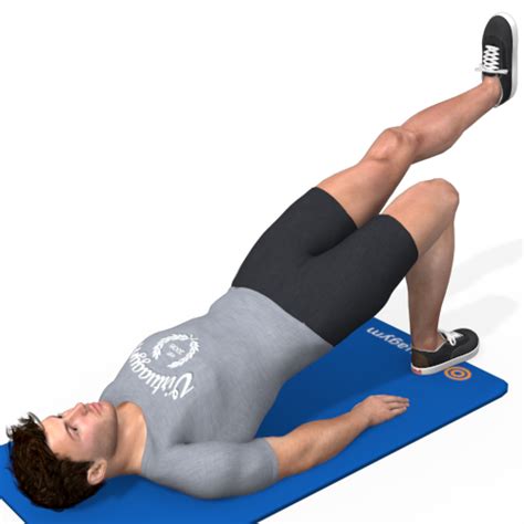 Hip Bridge Leg Extension Lying Alternating Video Exercise Guide