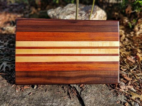 Handmade Wooden Cutting Board Jatoba Maple Walnut Butcher Etsy