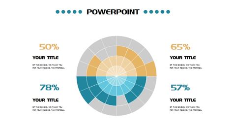 Template Ppt Grafik Ppt Visualisasi Informasi Persentase Perbandingan