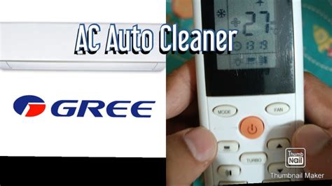 Ac Auto Clean Function Gree Accleaning Youtube