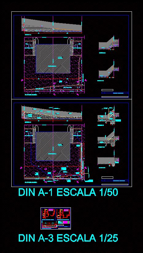 Planos De Muro De Contencion En Autocad Librer A Cad