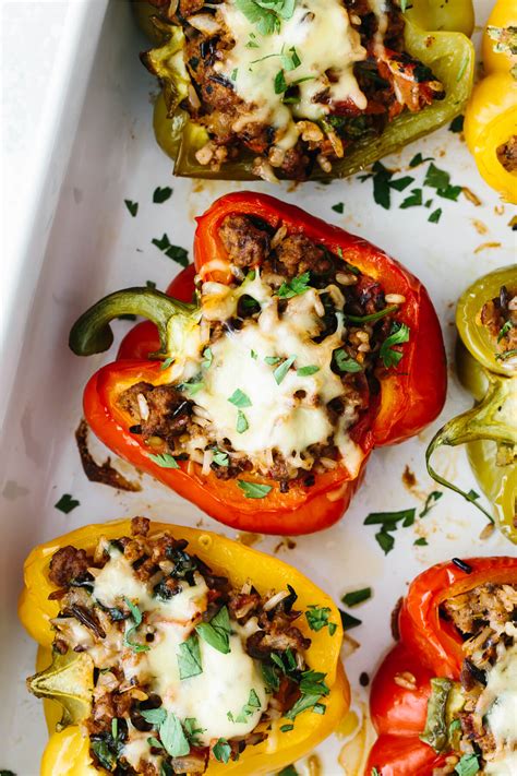 Best Stuffed Peppers With Meal Prep Tips Downshiftology