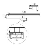 Oprawa Meblowa Liniowa LED ASTIM IP44 12W NW B Kanlux