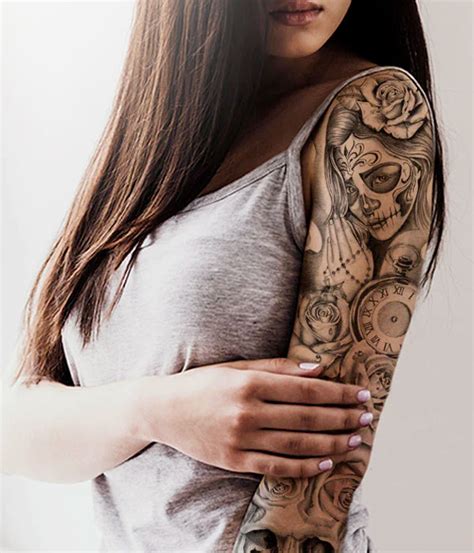 Beautiful Eye Catching Sleeve Tattoo Ideas For Women