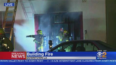 Greater Alarm Fire Rips Through Downtown La Strip Mall Arson Suspect