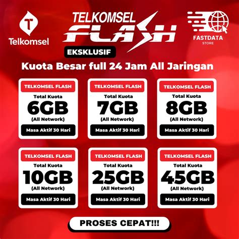 Jual PAKET DATA TELKOMSEL FLASH EKSKLUSIF SUPER MURAH PROSES CEPAT