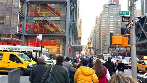 avenue nyc winter walk  sunset youtube