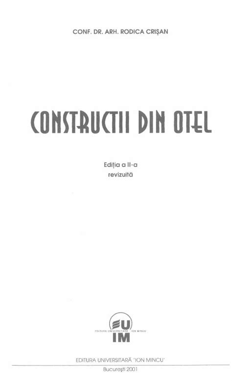 PDF Constructii Din Otel DOKUMEN TIPS