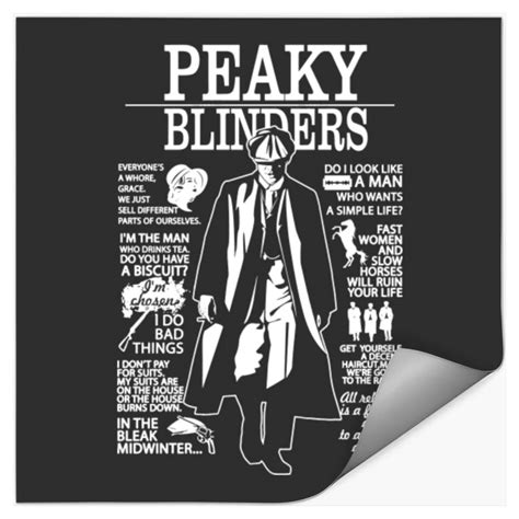 Tommy Shelby Quotes Peaky Blinders Peaky Blinders Stickers Sold