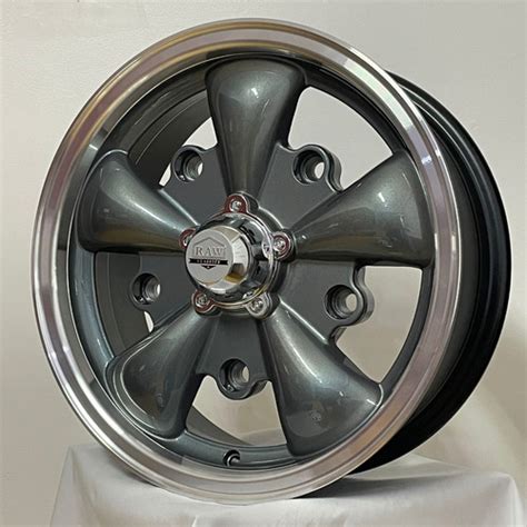 4 Roda 15 5 Spoke 5x205 Vw Fusca Kombi Brasilia Gd Rlw42 Raw