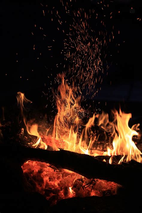 Fotos Gratis Noche Llama Fuego Oscuridad Hoguera Fen Meno