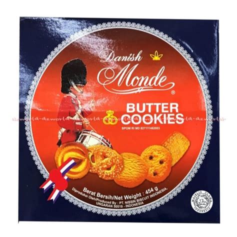 Jual Danish Monde Butter Cookies 454 Gr Monde Cookies Kaleng Shopee