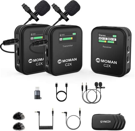 Micro Cravate Sans Fil Professionnel Moman C2X Wireless Lavalier