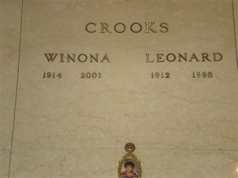 Leonard Crooks Find A Grave Memorial