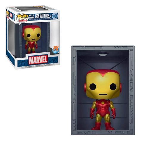 Funko Pop Marvel Deluxe Iron Man Hall Of Armor Model 4 Px Previews Exclusive Lost Planet Comics