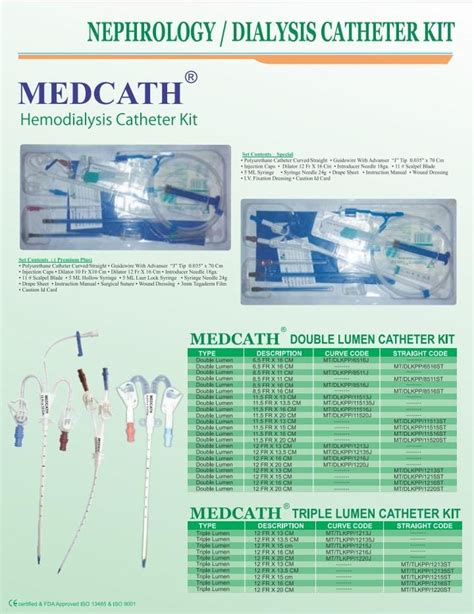 Top Cvc Catheter Kit Topflow Ptca Connector Kits Hemodialysis