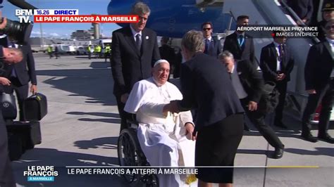 Visite Du Pape Marseille Le Souverain Pontife Accueilli Par