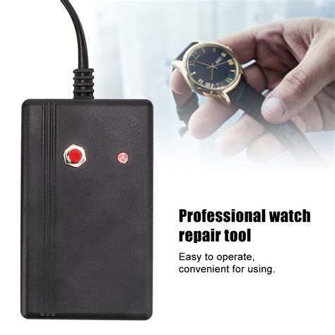 Mechanical Watch Demagnetizer Degaussing Time Correct Repair Tool EU